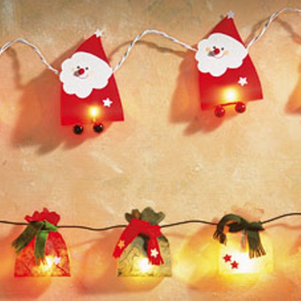 Bastelanleitungen: Weihnachts-Lichterketten