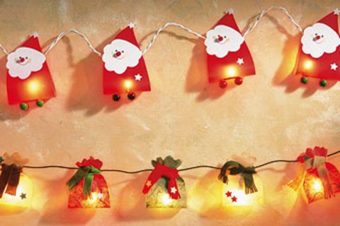 Bastelanleitungen: Weihnachts-Lichterketten
