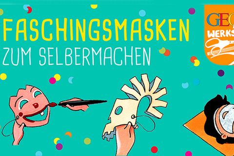 Verkleiden: Faschingsmasken zum Selbermachen