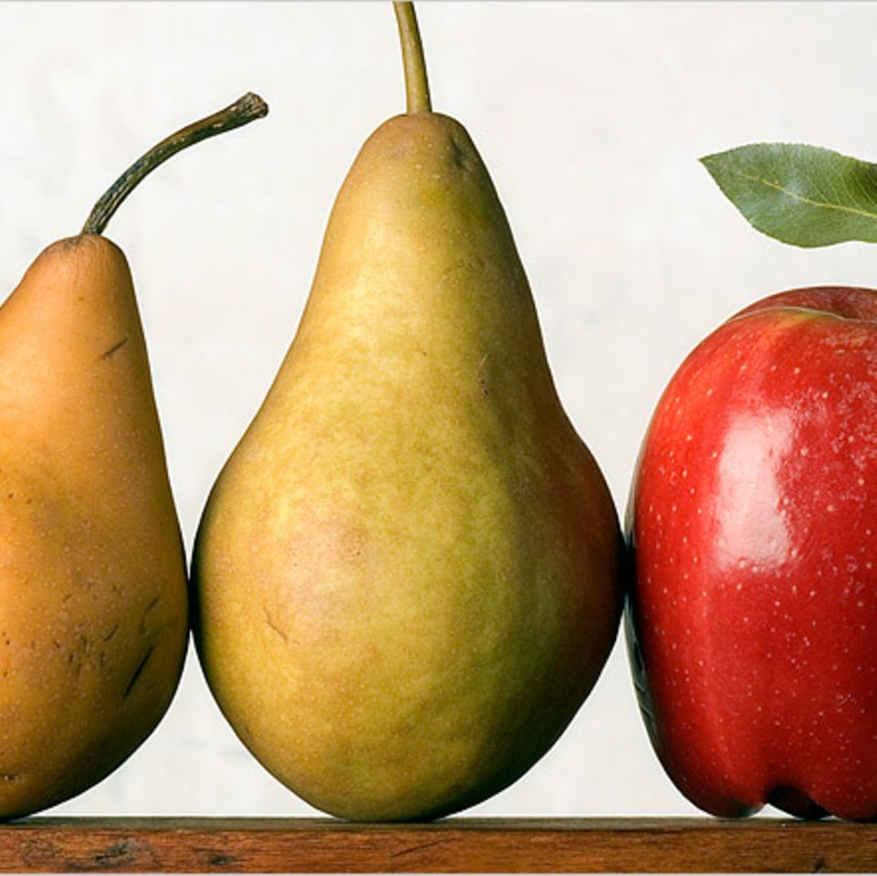 Redewendung: Äpfel mit Birnen vergleichen