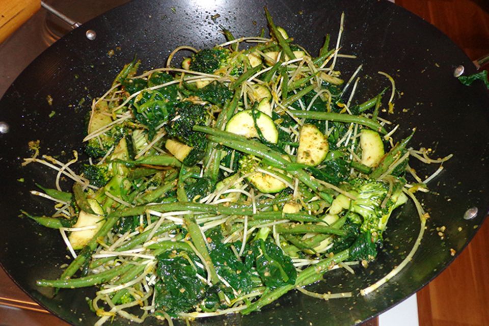 Rezept: Grünes im Wok