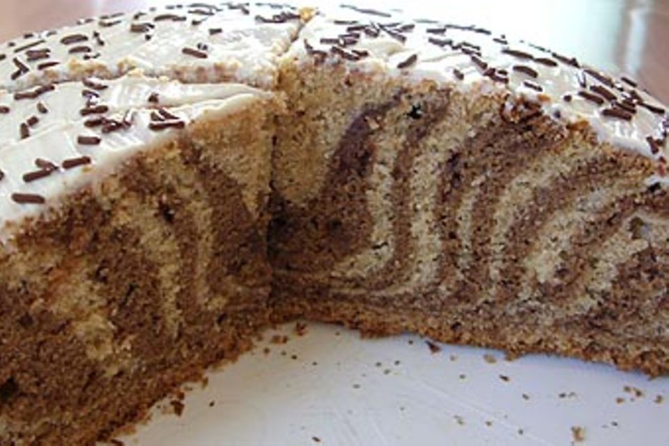 Rezept: Zebrakuchen