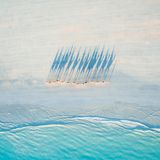 Kamele aus der Luft am Strand von Broome in Australien