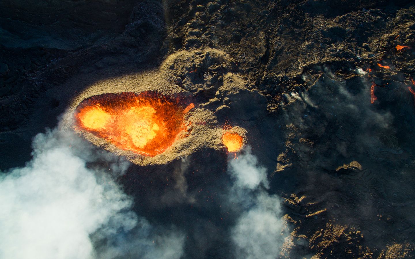 3. Platz Kategorie "Nature & Wildlife": Jonathan Payet Vulkan auf La Réunion