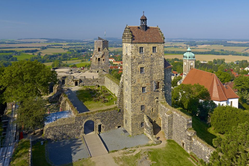 Die Burg Stolpen östlich von Dresden