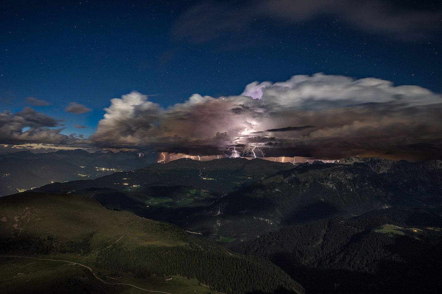 Unwetter über Lüsen