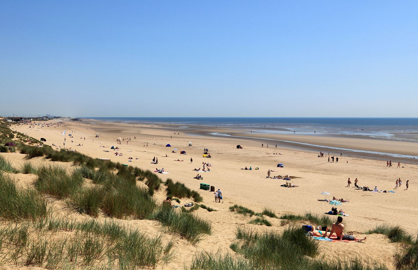 Camber Sands Beach, East Sussex Vereinigtes Königreich