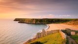 Barafundle Bay, Wales Vereinigtes Königreich