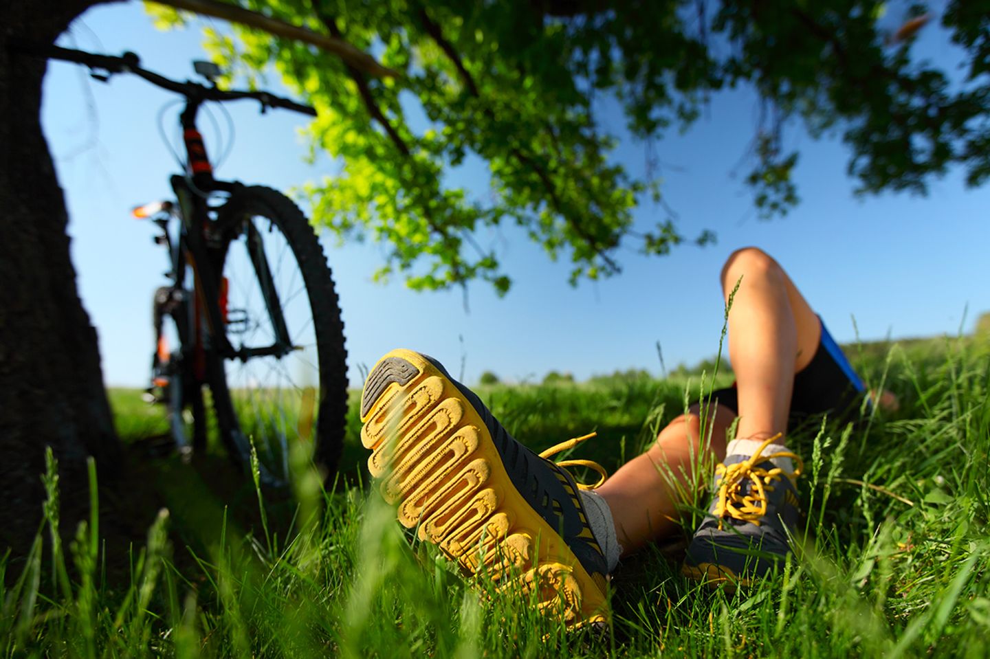 Fahrrad, Pause