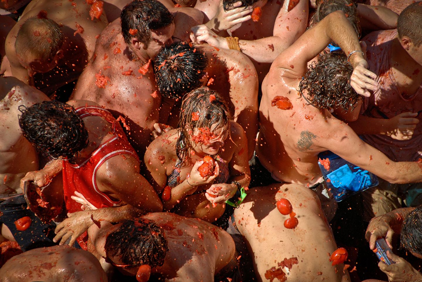Tomatina, Valencia, Spanien