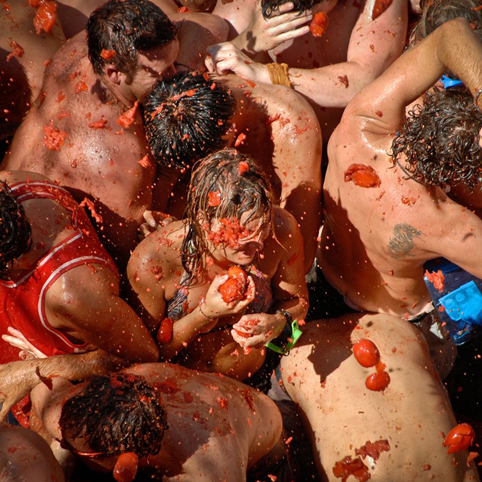 Tomatina, Valencia, Spanien