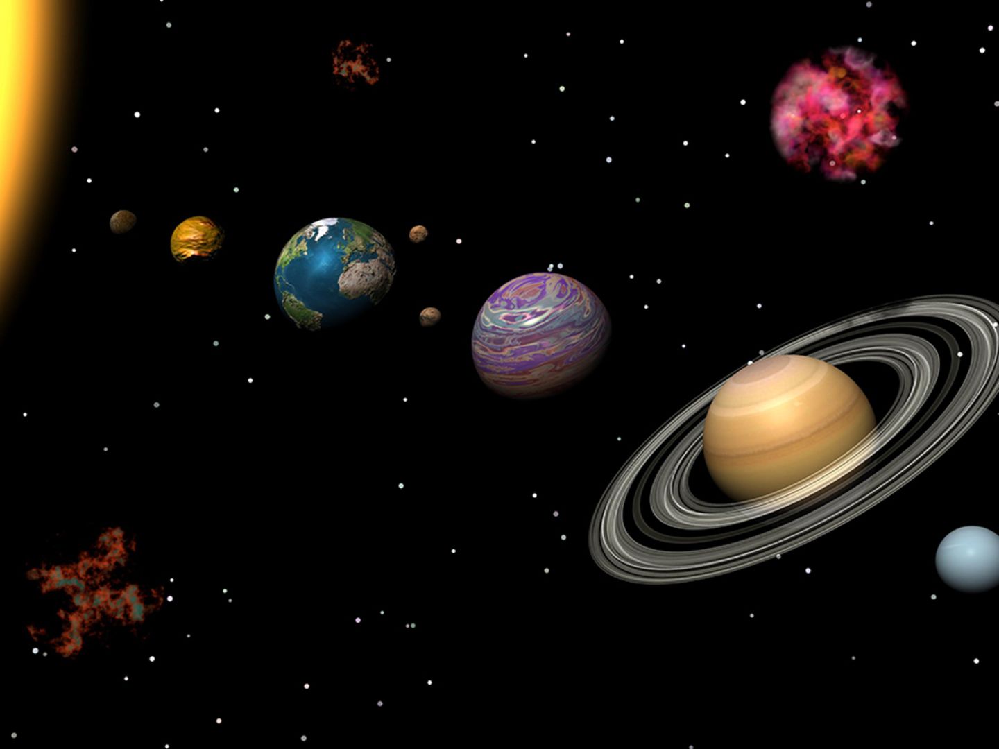DIY Wissenschafts Experiment Sonnensystem Planeten Modell Ausrüstungen für 