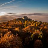 Blick vom Turm auf dem Hochwald in Richtung Hochwaldbaude