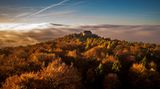 Blick vom Turm auf dem Hochwald in Richtung Hochwaldbaude