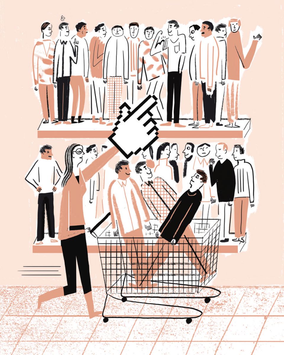 Partnerbörsen: Wie im Supermarkt können die Nutzer von Dating-Portalen ihren Wunschpartner nach seinen Eigenschaften auswählen. Viele entwickeln dabei eine regelrechte Shoppingmentalität, beobachten Soziologen