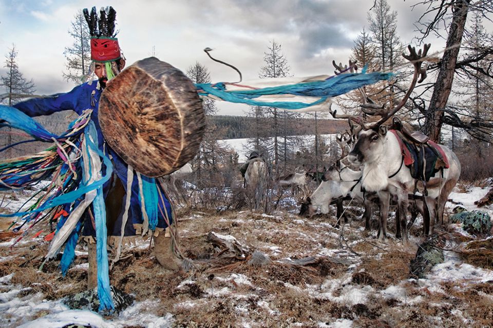 Dancing shaman II, West Taiga, Hovsgol Province, Mongolia, 2006