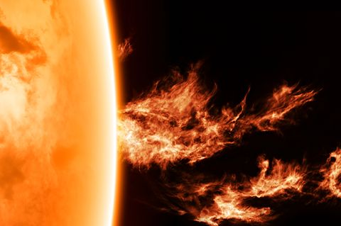 Der Aufbau der Sonne im All