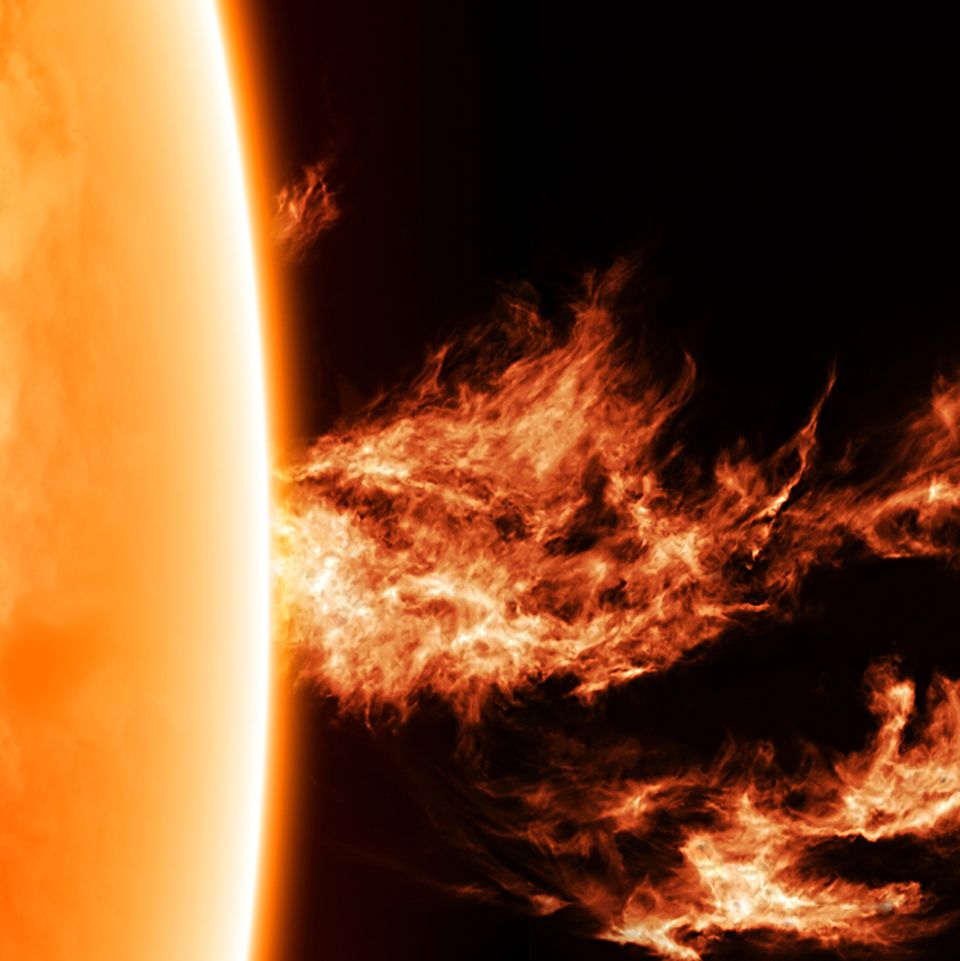 Der Aufbau der Sonne im All