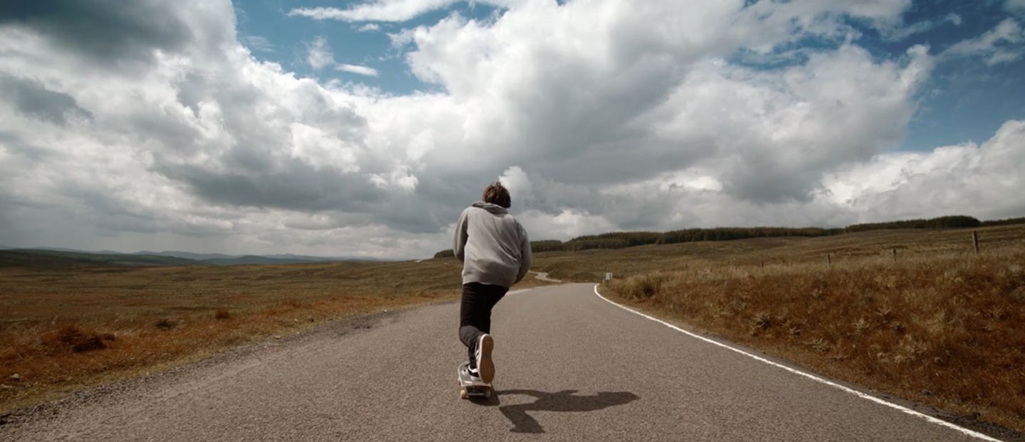 Skateboarder bereist Schottland