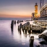 Blaue Stunde in Lindau am Bodensee