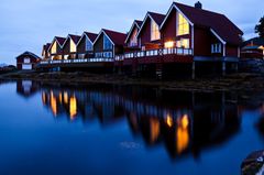 Häuser am Fjord