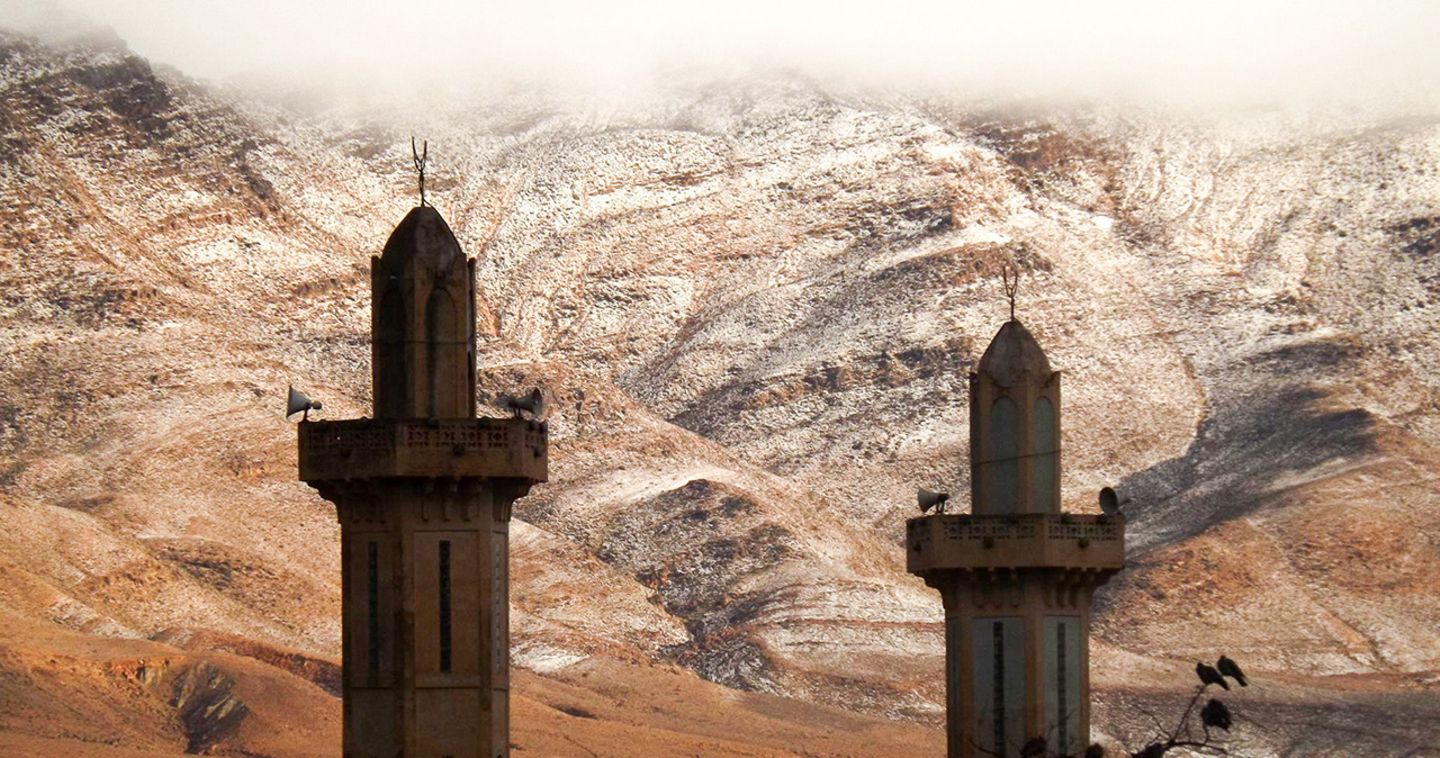 Schnee in der Sahara Schneefall, Sahara