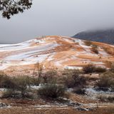 Schneefall, Sahara