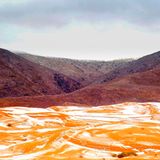 Schneefall, Sahara