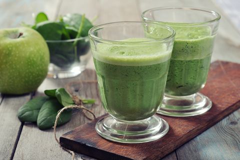 Grüner Apfel-Spinat Smoothie