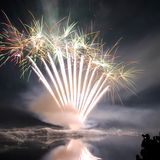Feuerwerk auf dem Jökulsárlón