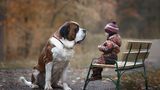 Little Kids And Their Big Dogs