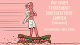Auf einem Krabbenbrot daherkommen