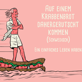 Auf einem Krabbenbrot daherkommen