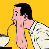 Meine Wangen fallen ab - Redewendung