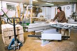 Schlittenbau in der Werkstatt