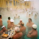 Martin Parr / Szechenyi thermal baths, Budapest, Hungary, 1997