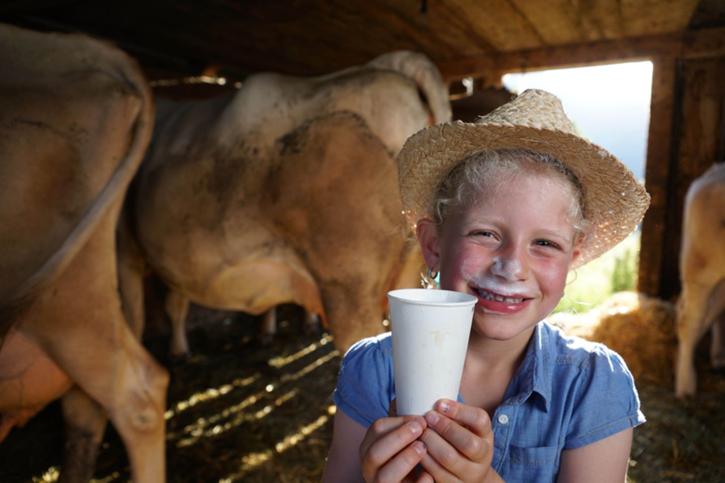 Milch vom Bauernhof