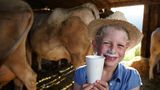 Milch vom Bauernhof
