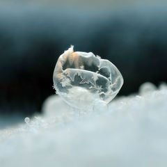 Gefrorene Seifenblase