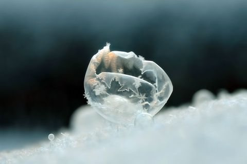 Gefrorene Seifenblase