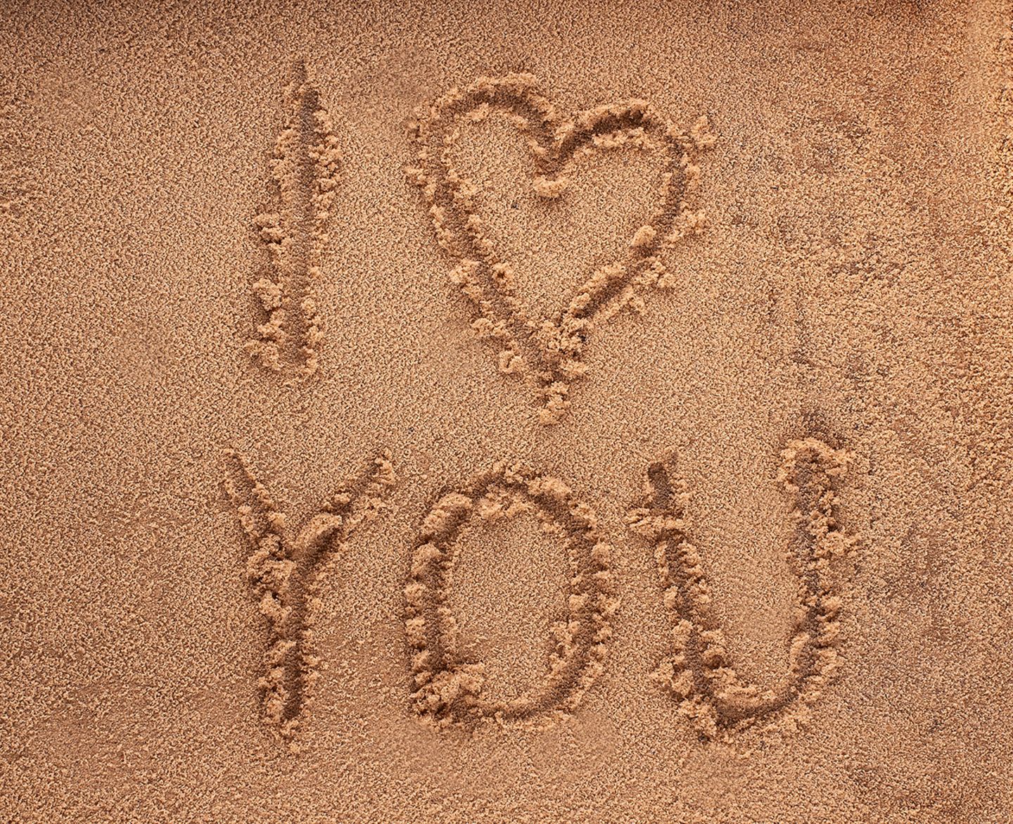 Ich liebe dich im Sand