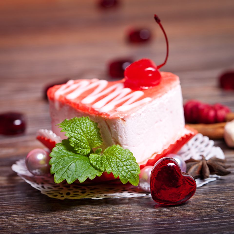 Kuchen in Herzform