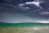 Gewittersturm am Bodensee mit Blick zur Halbinsel Höri