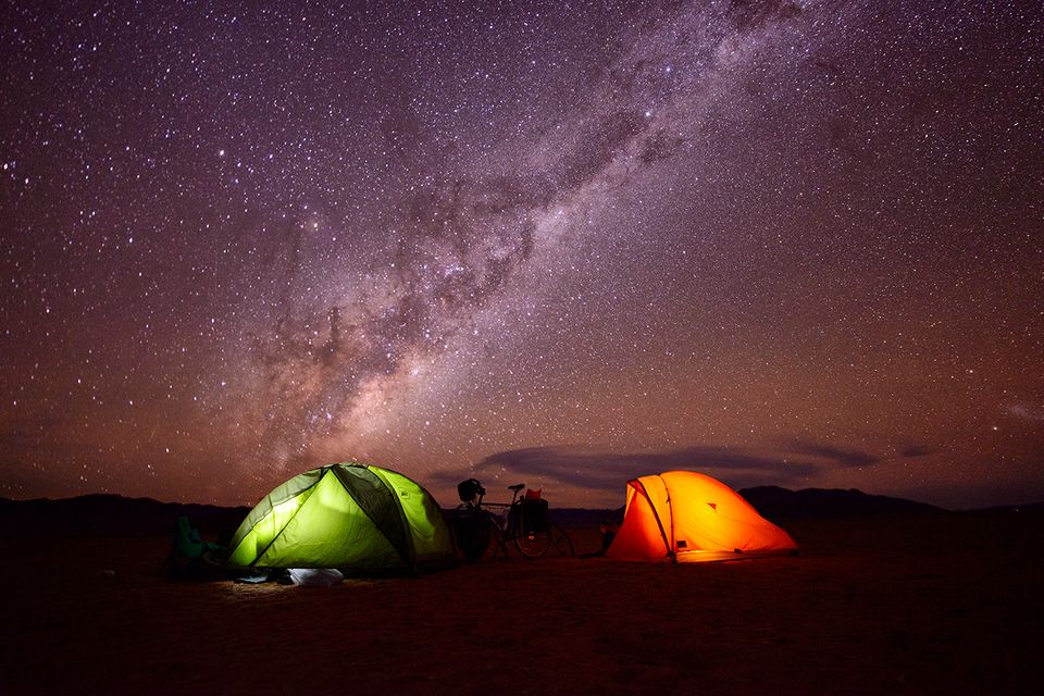 Zelten in Namibia
