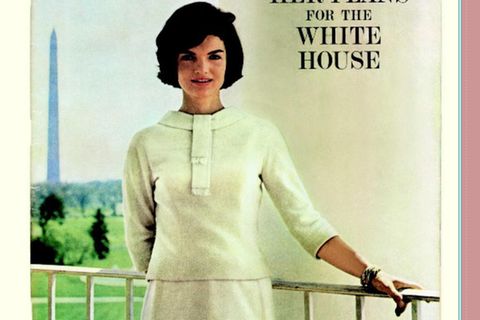 Jackie Kennedy auf dem Titel von "Life"; Aufmacherseite aus GEO EPOCHE Nr. 40 "Kennedy"