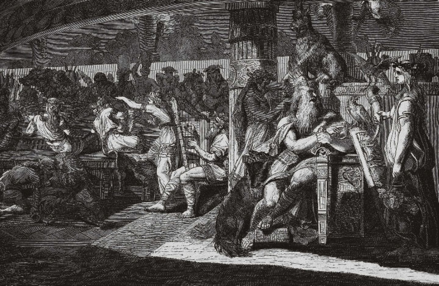 DIE WIKINGER SEHNEN SICH NACH EINEM FORTLEBEN IM KRIEGERPARADIES WALHALL, DER »HALLE DER GEFALLENEN«