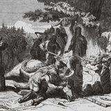 GLÄUBIGE MENSCHEN SCHICKEN DEN GÖTTERN SOGAR PFERDE IN DIE JENSEITSWELT