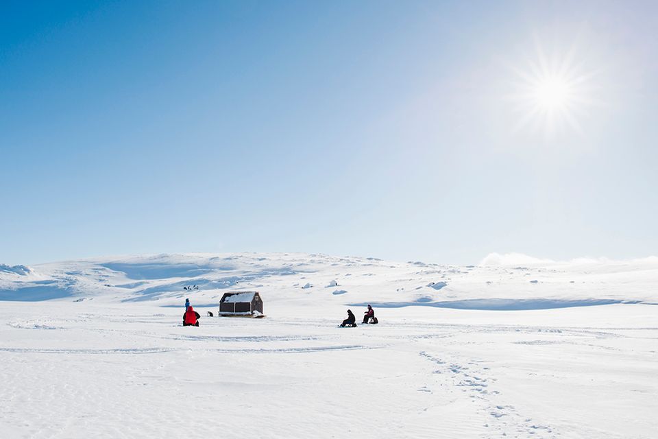 Eisfischen Finnland Eisfischen Finnland