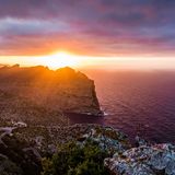 Sonnenuntergang im Norden von Mallorca