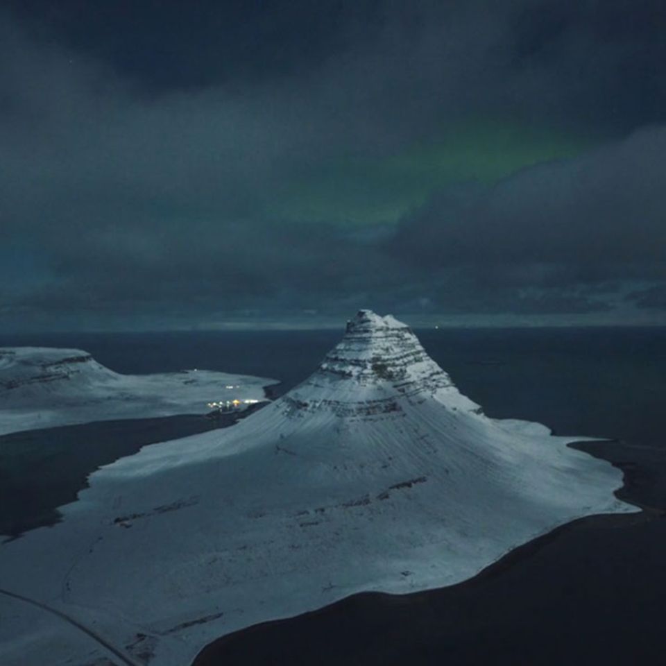 Island bei Vollmond